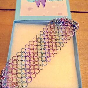 Multicolor Pastel Chainmail Bracelet NWOT